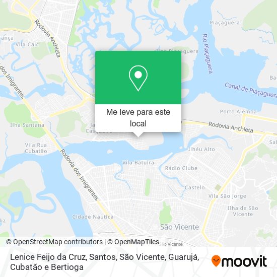 Lenice Feijo da Cruz mapa