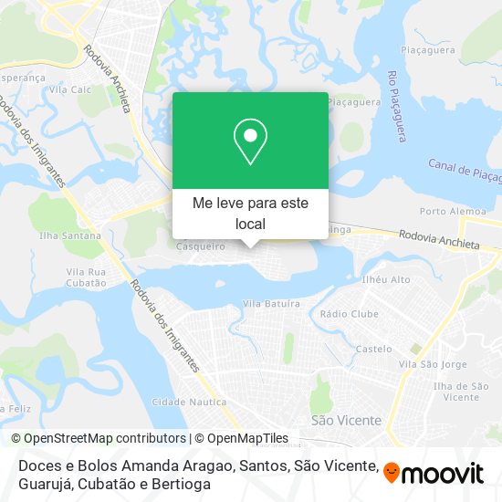 Doces e Bolos Amanda Aragao mapa