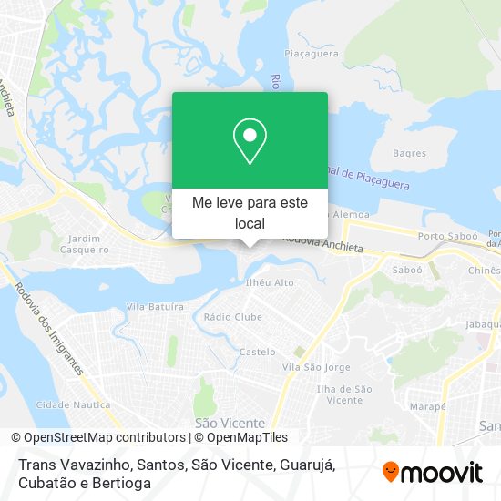 Trans Vavazinho mapa