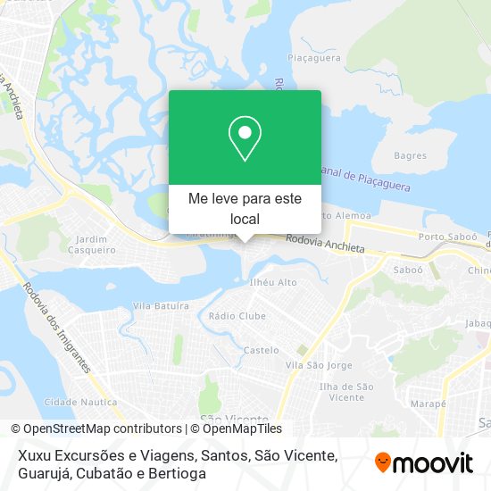Xuxu Excursões e Viagens mapa