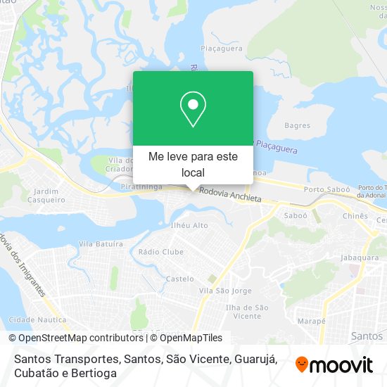 Santos Transportes mapa