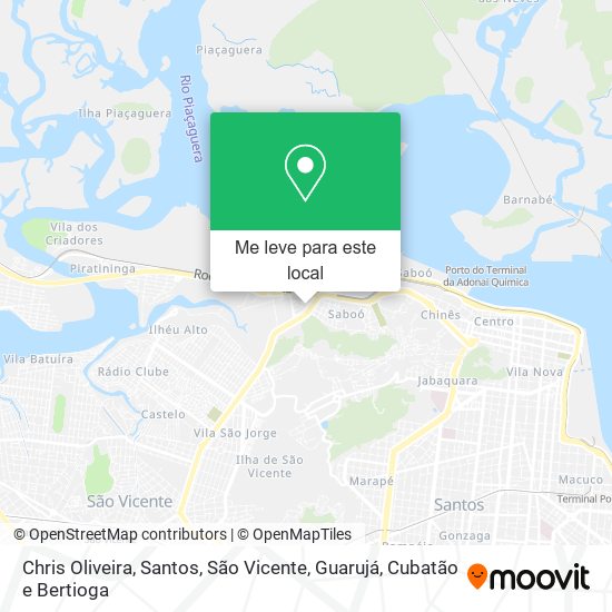 Chris Oliveira mapa