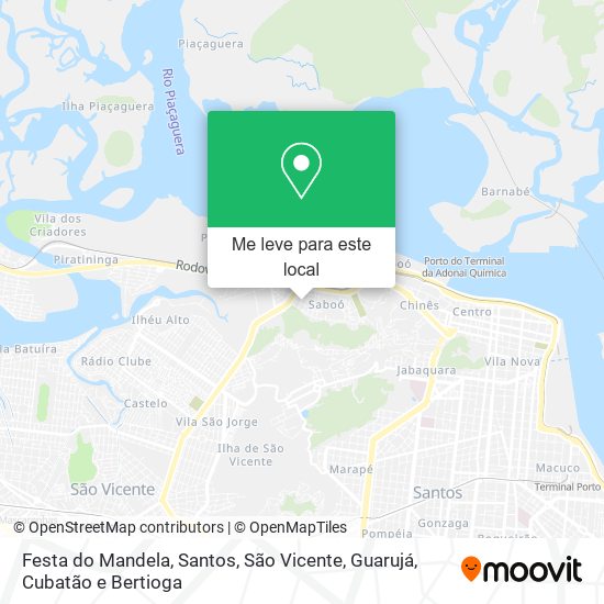 Festa do Mandela mapa