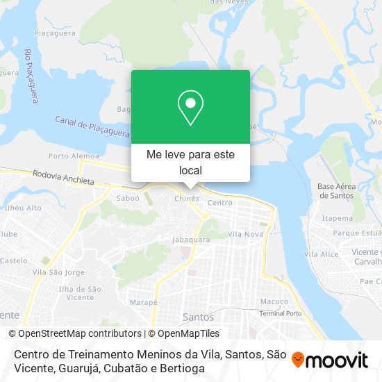 Centro de Treinamento Meninos da Vila mapa