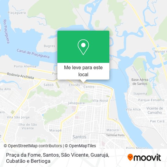 Praça da Fome mapa