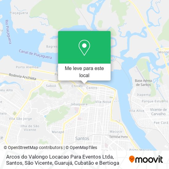 Arcos do Valongo Locacao Para Eventos Ltda mapa