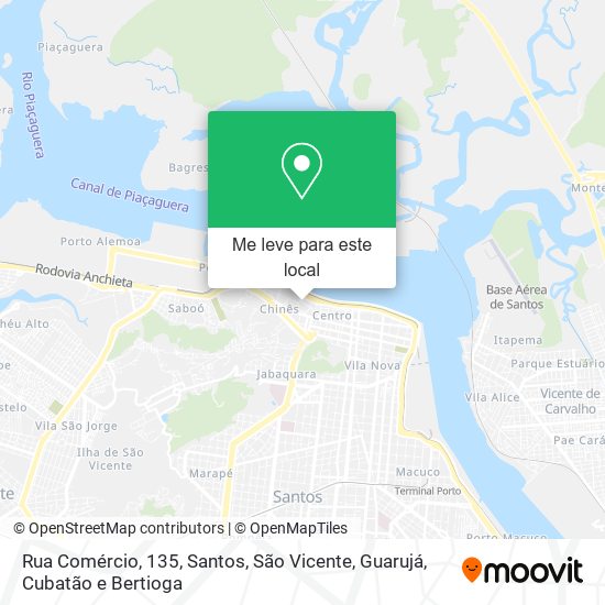 Rua Comércio, 135 mapa
