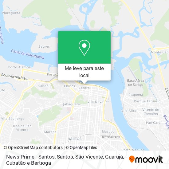 News Prime - Santos mapa