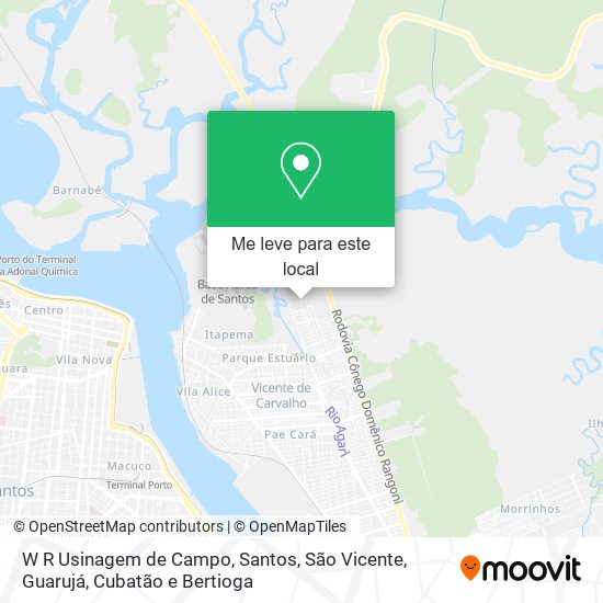 W R Usinagem de Campo mapa