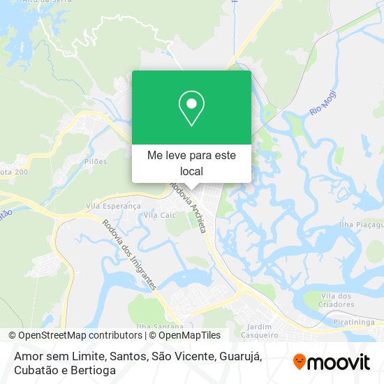 Amor sem Limite mapa