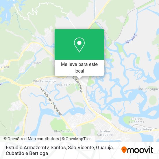 Estúdio Armazemtv mapa