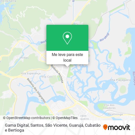 Gama Digital mapa