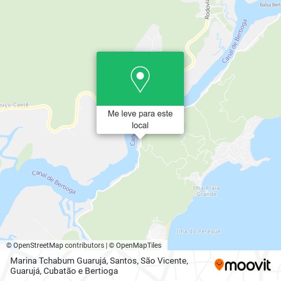 Marina Tchabum Guarujá mapa