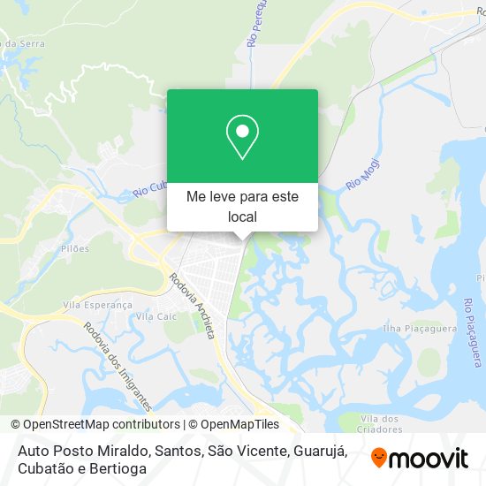 Auto Posto Miraldo mapa