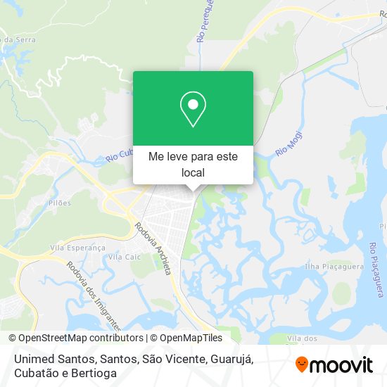 Unimed Santos mapa