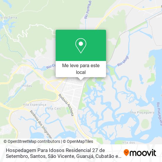 Hospedagem Para Idosos Residencial 27 de Setembro mapa