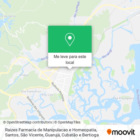 Raizes Farmacia de Manipulacao e Homeopatia mapa