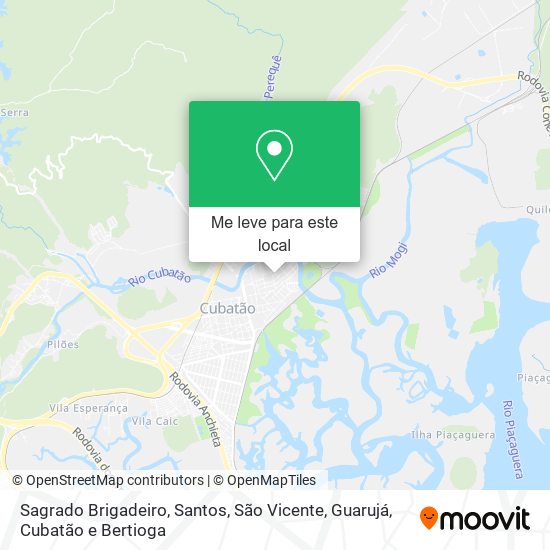 Sagrado Brigadeiro mapa