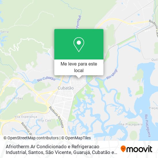 Afriotherm Ar Condicionado e Refrigeracao Industrial mapa