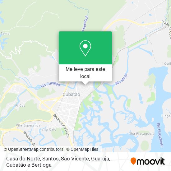 Casa do Norte mapa