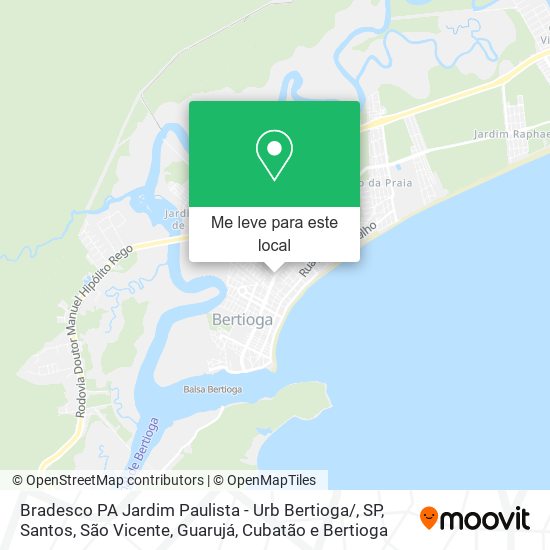 Bradesco PA Jardim Paulista - Urb Bertioga / , SP mapa