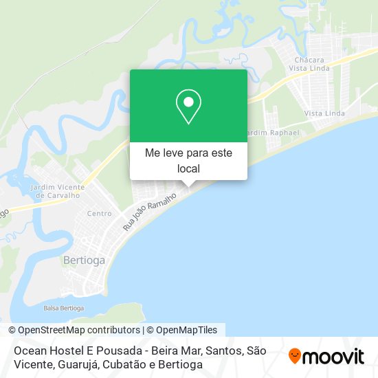 Ocean Hostel E Pousada - Beira Mar mapa