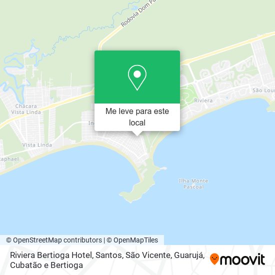 Riviera Bertioga Hotel mapa