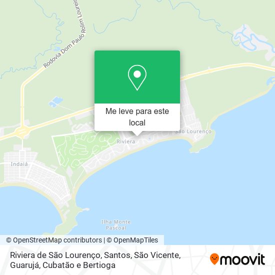 Riviera de São Lourenço mapa