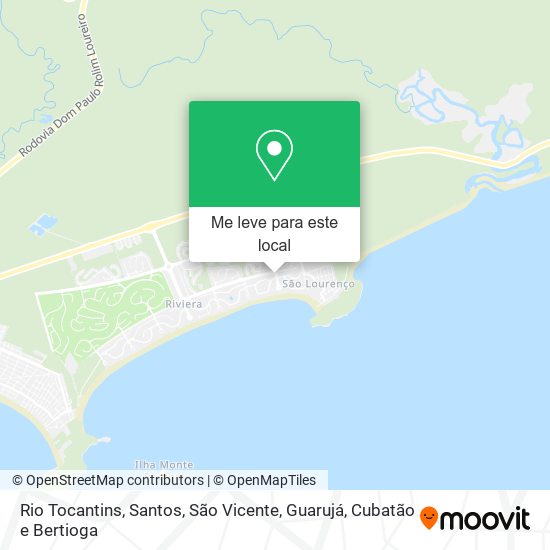 Rio Tocantins mapa