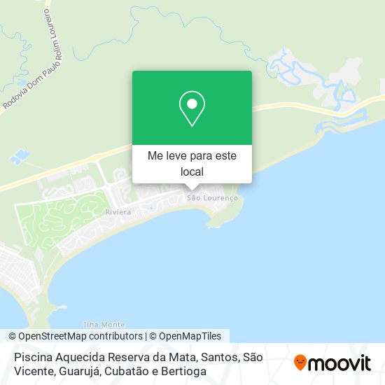 Piscina Aquecida Reserva da Mata mapa