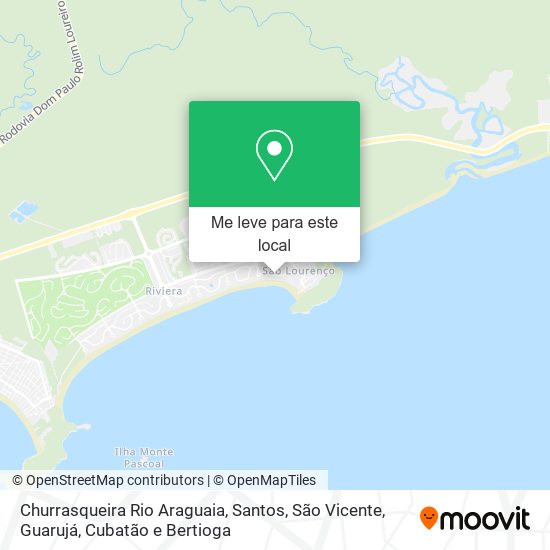 Churrasqueira Rio Araguaia mapa