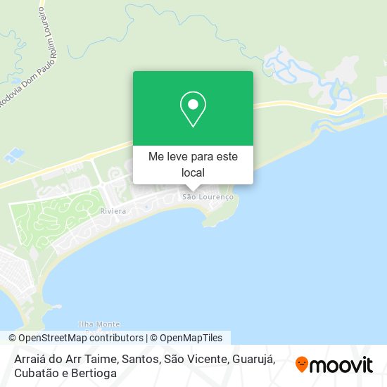 Arraiá do Arr Taime mapa