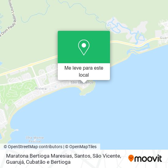 Maratona Bertioga Maresias mapa