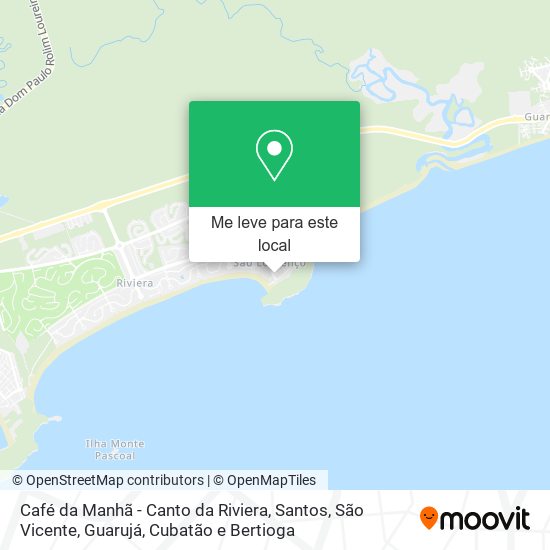 Café da Manhã - Canto da Riviera mapa