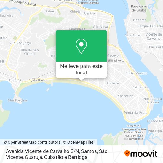Avenida Vicente de Carvalho S / N mapa