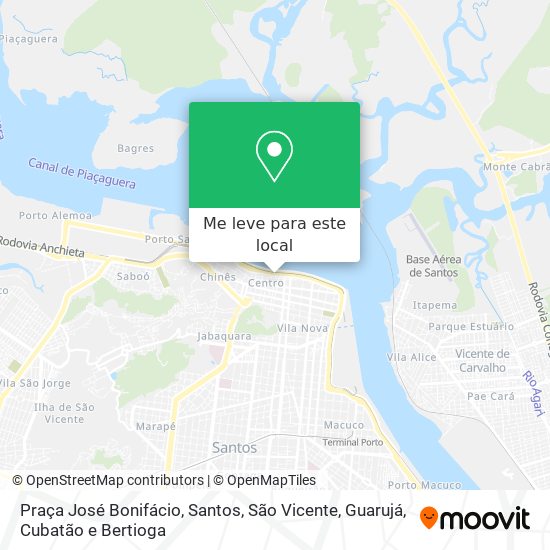 Praça José Bonifácio mapa