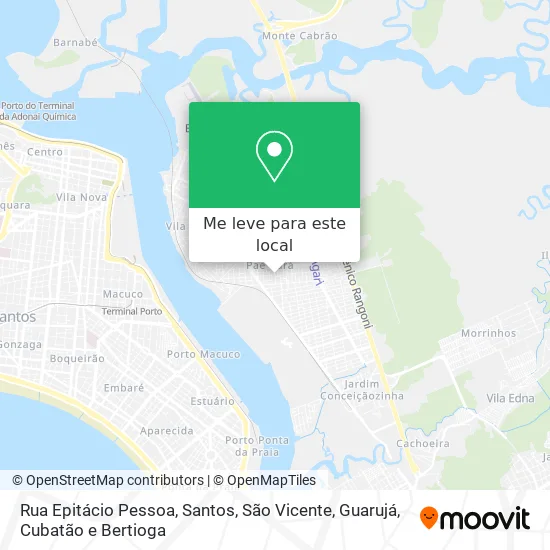 Rua Epitácio Pessoa mapa