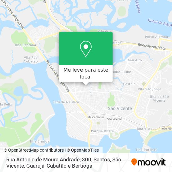 Rua Antônio de Moura Andrade, 300 mapa