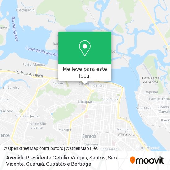 Avenida Presidente Getulio Vargas mapa