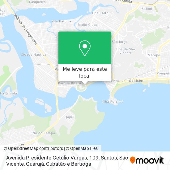Avenida Presidente Getúlio Vargas, 109 mapa