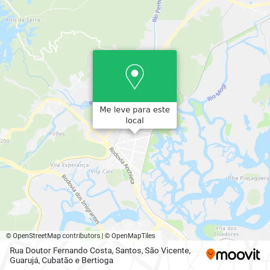 Rua Doutor Fernando Costa mapa