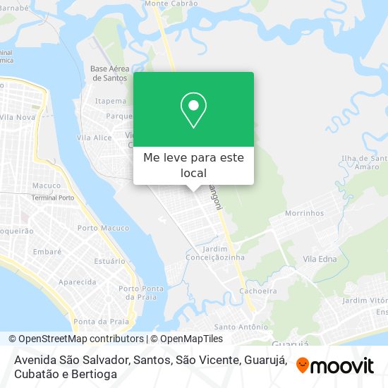 Avenida São Salvador mapa