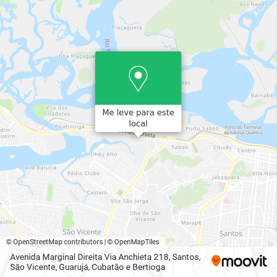 Avenida Marginal Direita Via Anchieta 218 mapa