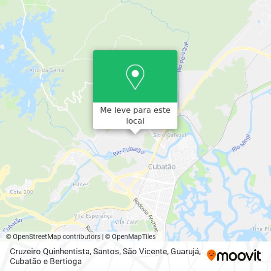 Cruzeiro Quinhentista mapa