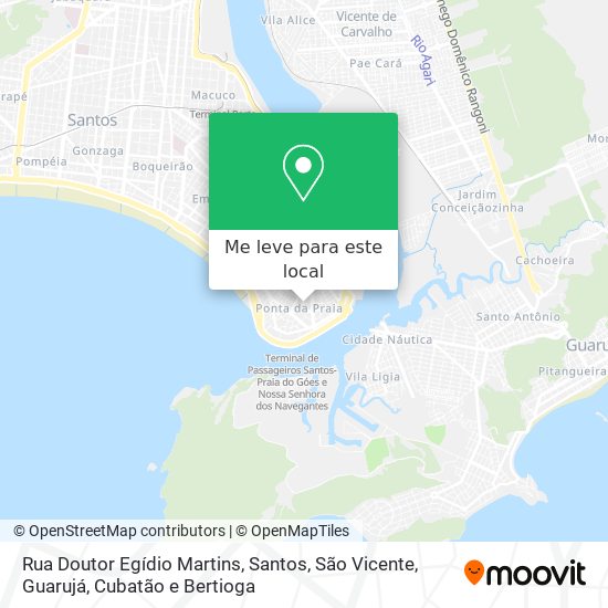 Rua Doutor Egídio Martins mapa