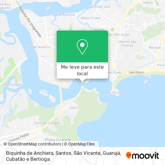 Biquinha de Anchieta mapa