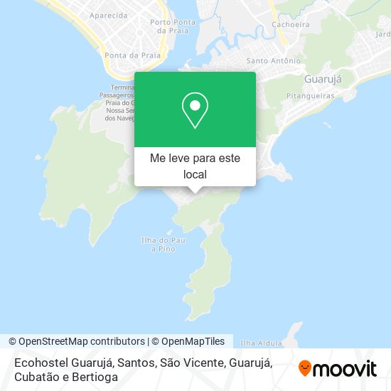 Ecohostel Guarujá mapa