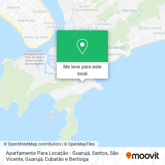 Apartamento Para Locação - Guarujá mapa