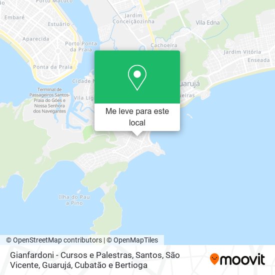 Gianfardoni - Cursos e Palestras mapa