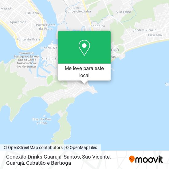 Conexão Drinks Guarujá mapa